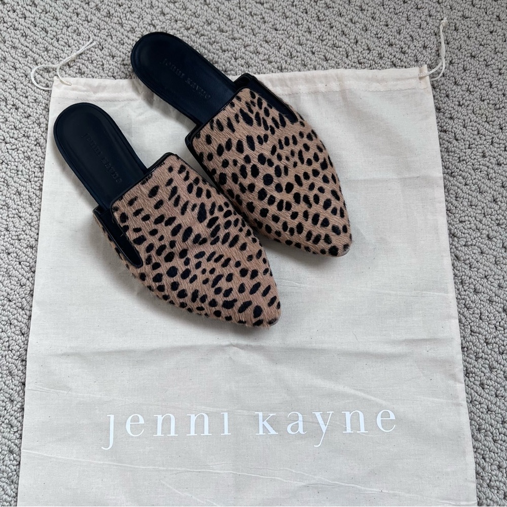 Jenni Kayne Cheetah Pony Hair Mule - size 40 (9-9.5)